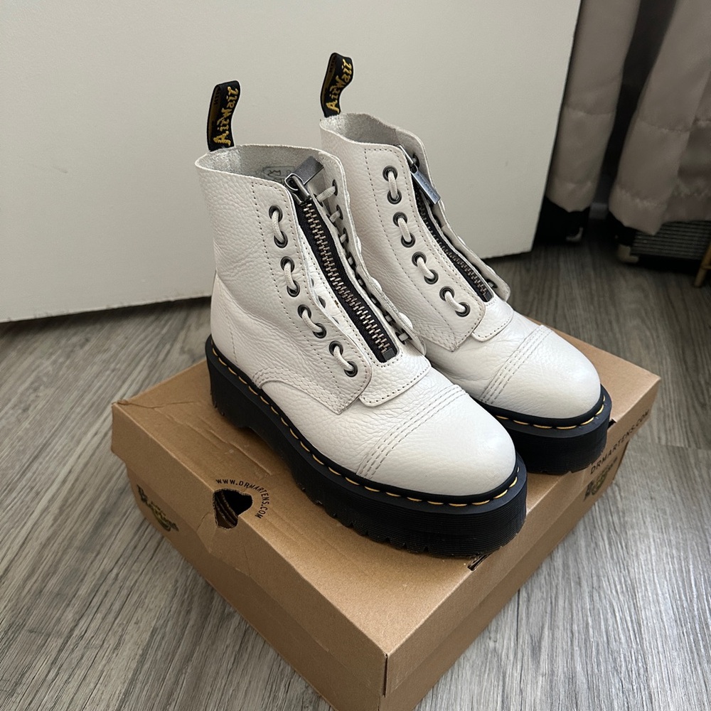 Dr. Martens Sinclair White Boots